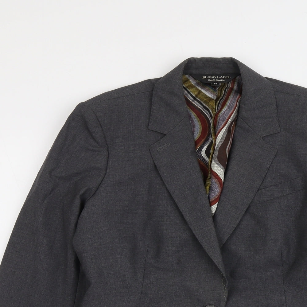 Paul Smith Womens Grey Wool Jacket Blazer Size 16