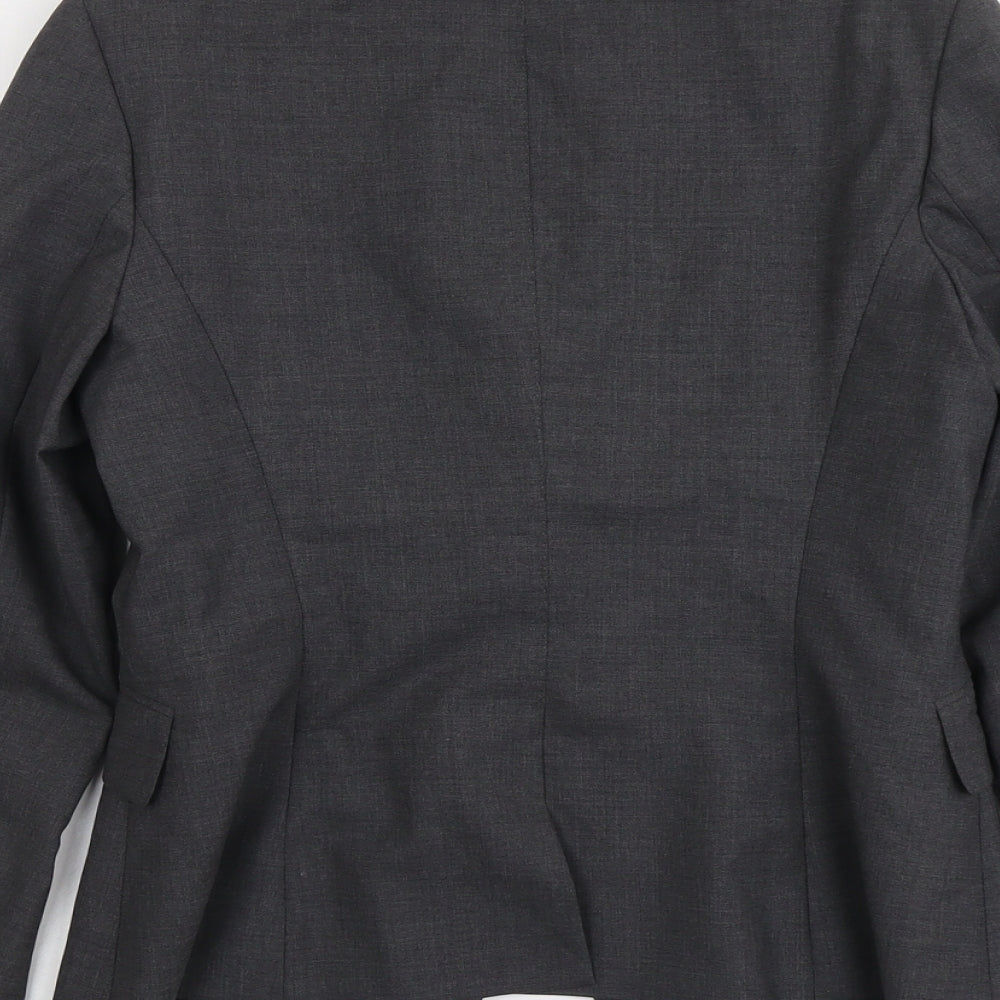 Paul Smith Womens Grey Wool Jacket Blazer Size 16