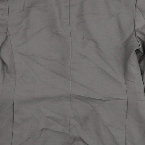 Zara Mens Grey Polyester Jacket Suit Jacket Size 42 Regular