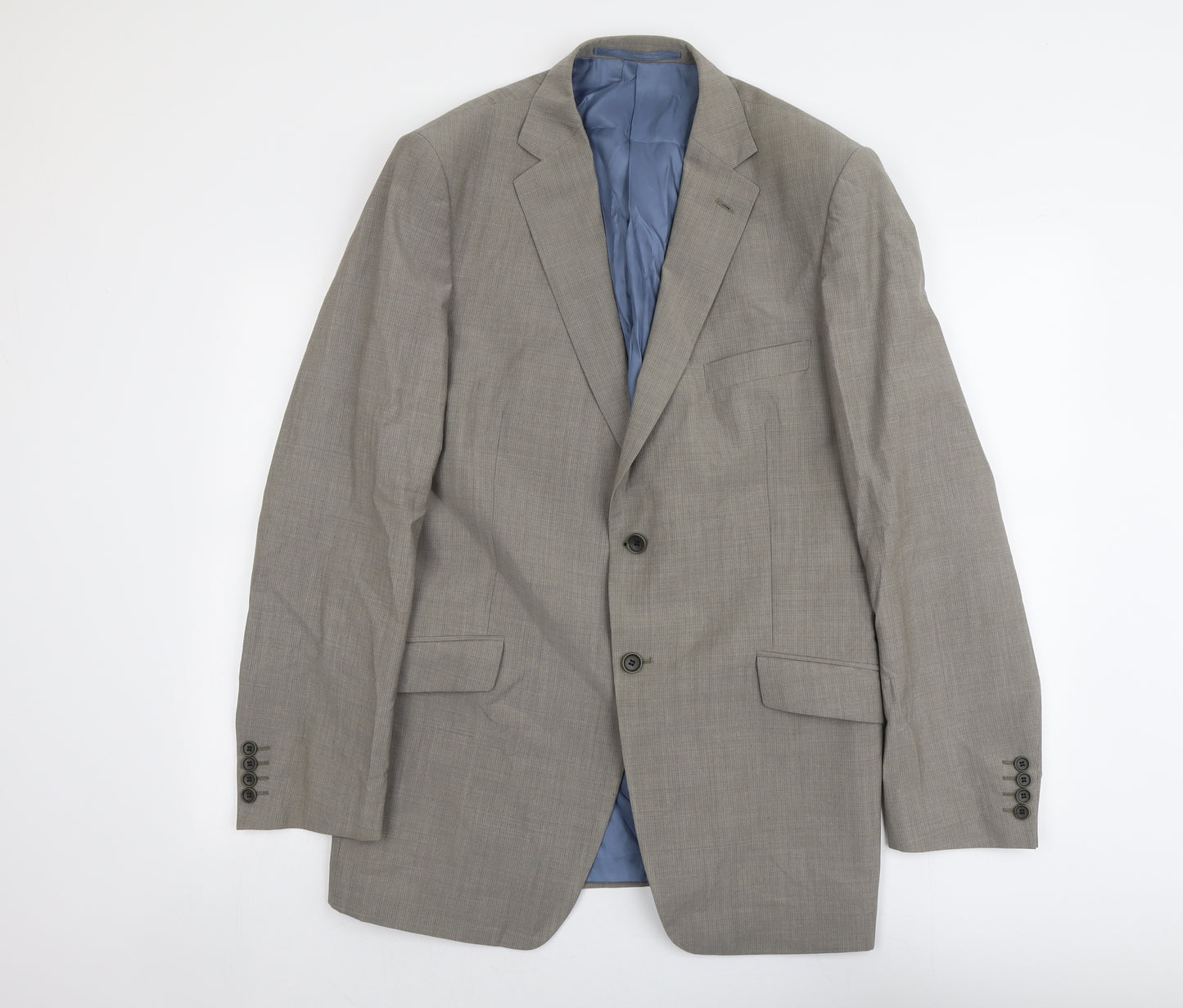 Marks and Spencer Mens Beige Wool Jacket Suit Jacket Size 42 Regular