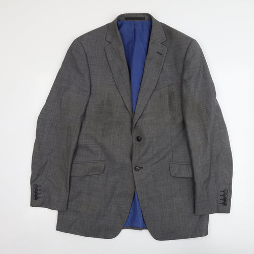 Marks and Spencer Mens Grey Wool Jacket Suit Jacket Size 42 Regular