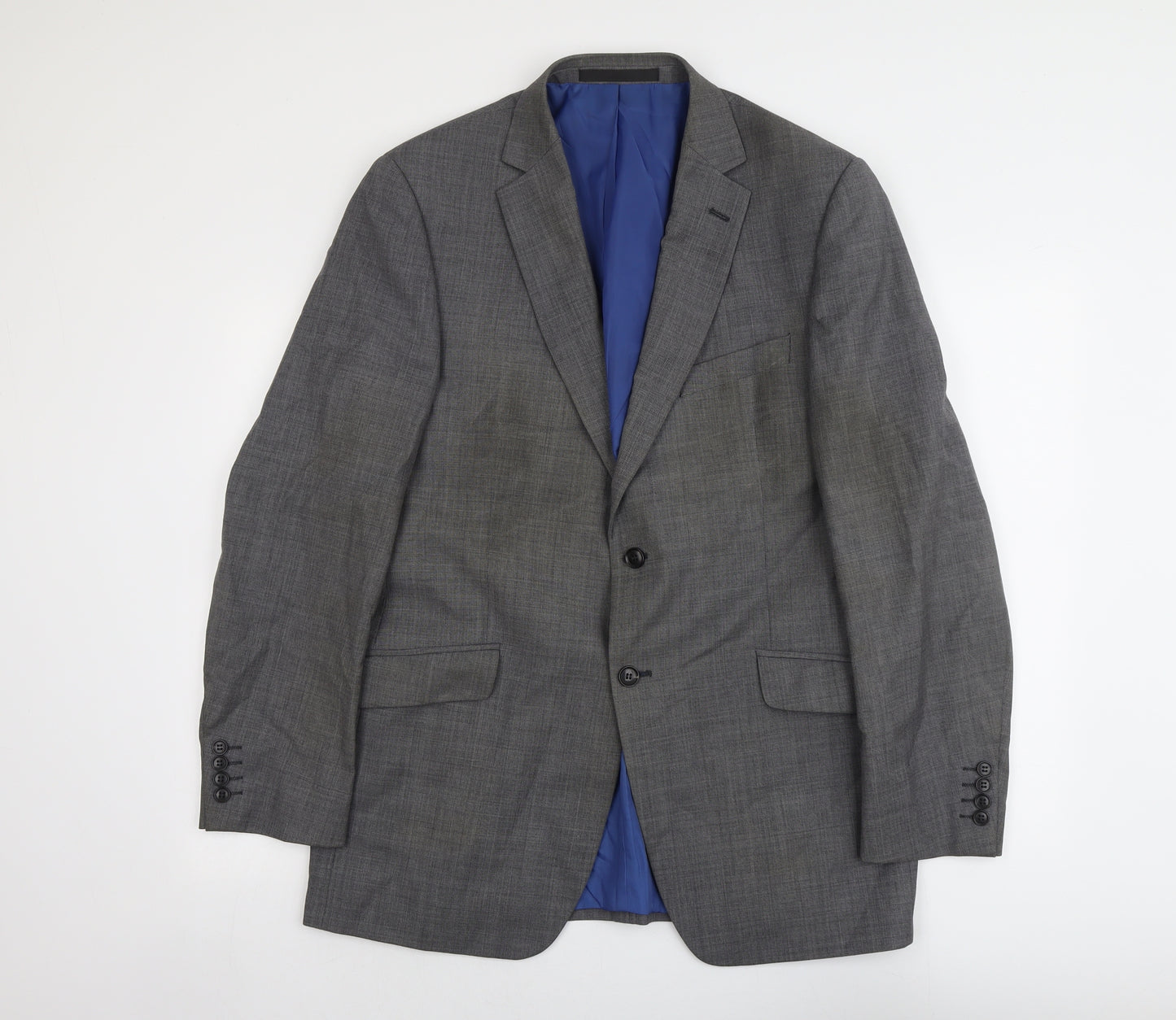 Marks and Spencer Mens Grey Wool Jacket Suit Jacket Size 42 Regular