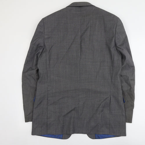 Marks and Spencer Mens Grey Wool Jacket Suit Jacket Size 42 Regular