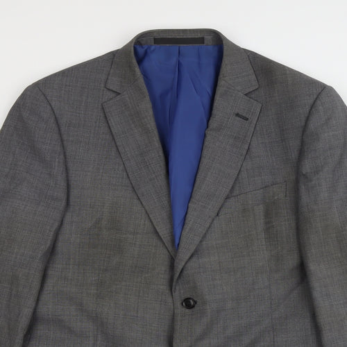 Marks and Spencer Mens Grey Wool Jacket Suit Jacket Size 42 Regular