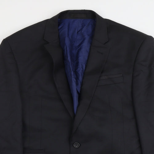 NEXT Mens Grey Wool Jacket Suit Jacket Size 40 Regular