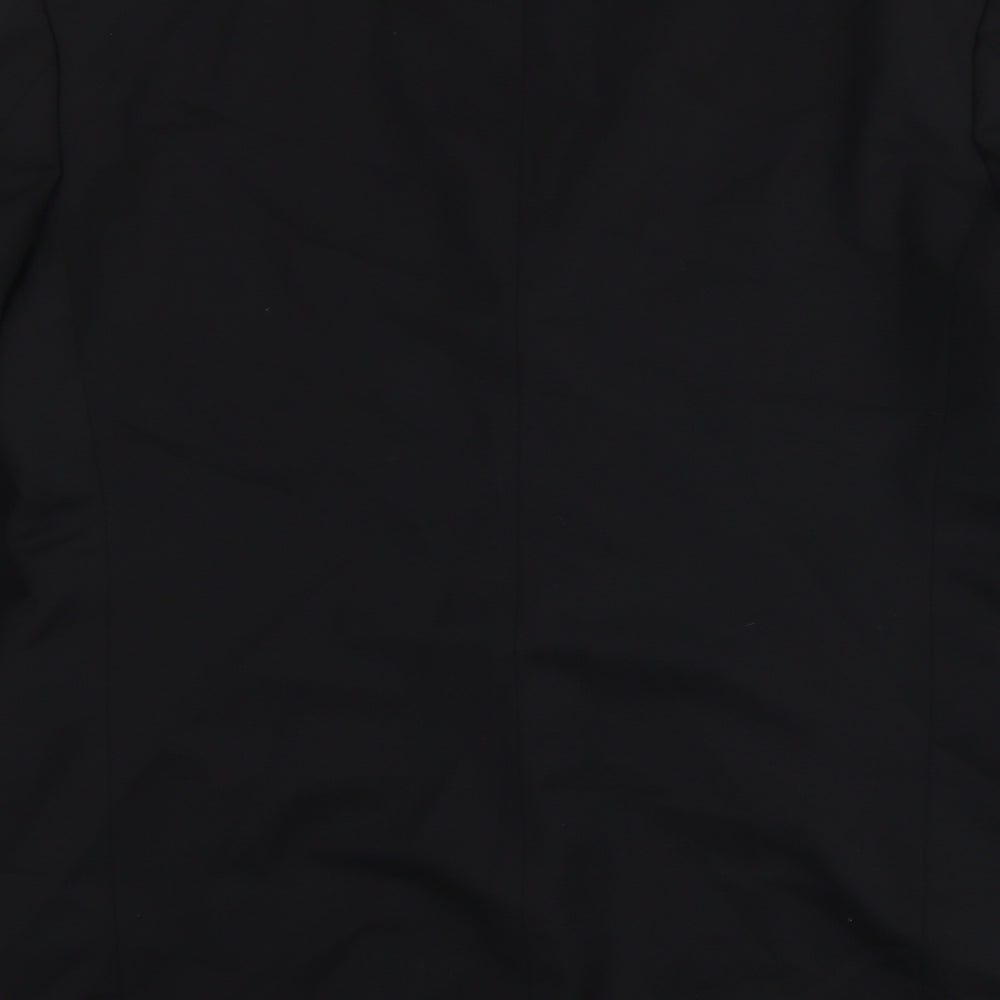 Marks and Spencer Mens Black Polyester Jacket Suit Jacket Size 40 Regular