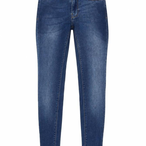 Warehouse Womens Blue Cotton Skinny Jeans Size 8 L25 in Regular Button