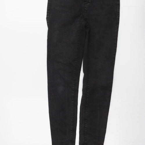 New Look Womens Grey Cotton Skinny Jeans Size 10 L26 in Regular