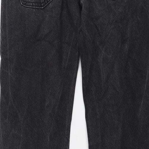Levi's Mens Grey Cotton Straight Jeans Size 30 in L32 in Regular Button