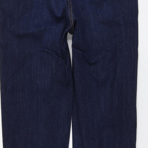 John Lewis Womens Blue Cotton Skinny Jeans Size 12 L29 in Regular Button