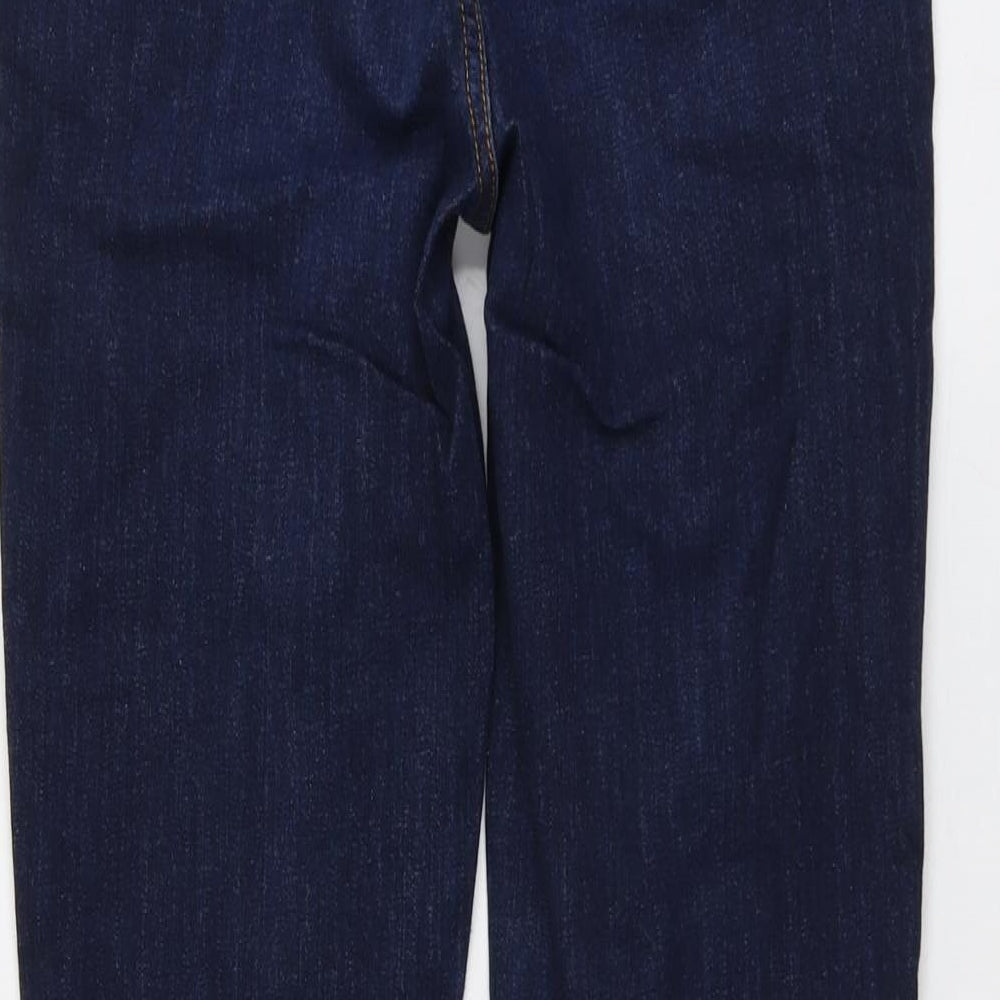John Lewis Womens Blue Cotton Skinny Jeans Size 12 L29 in Regular Button