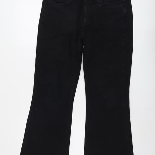 M.i.h Jeans Womens Black Cotton Bootcut Jeans Size 31 in L28 in Regular Button