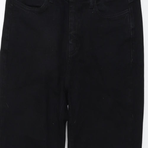 M.i.h Jeans Womens Black Cotton Bootcut Jeans Size 31 in L28 in Regular Button