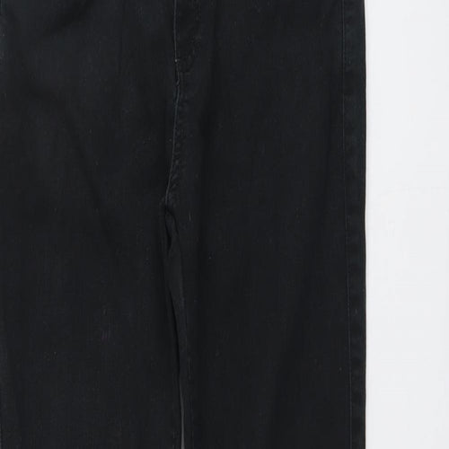 Per Una Womens Black Cotton Skinny Jeans Size 10 L31 in Regular Button
