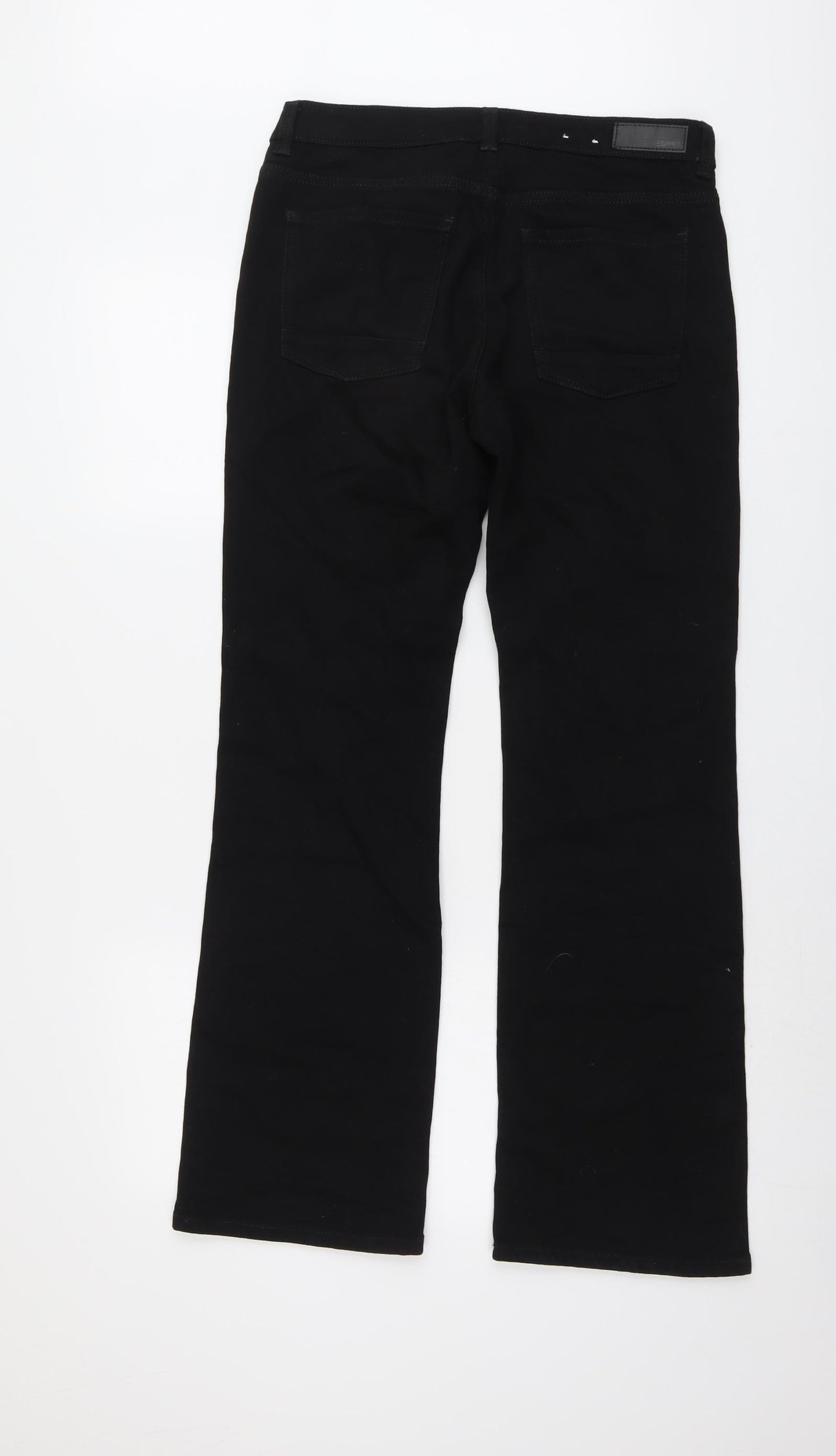 Esprit Womens Black Cotton Straight Jeans Size 29 in L32 in Regular Button