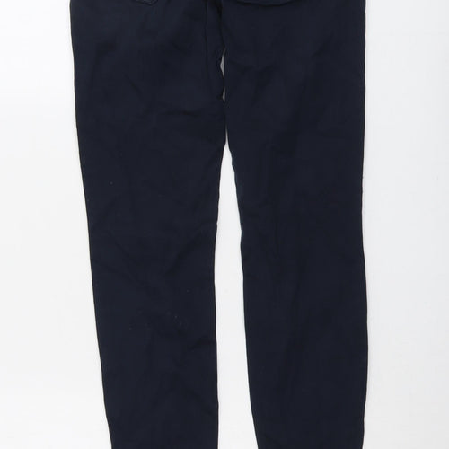 Zara Womens Blue Cotton Skinny Jeans Size 8 L30 in Regular Button