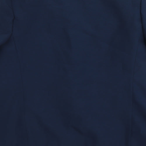 Classics Womens Blue Polyester Jacket Suit Jacket Size 16
