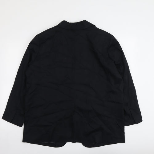 Marks and Spencer Womens Black Lyocell Jacket Suit Jacket Size 16