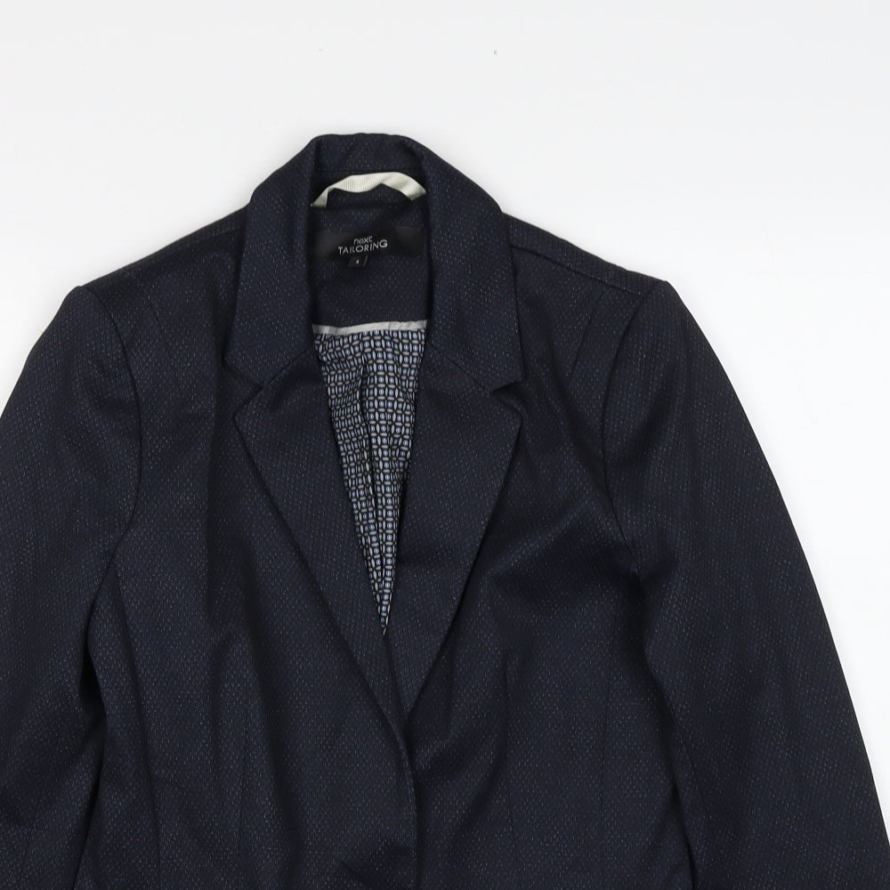 NEXT Womens Black Polyester Jacket Suit Jacket Size 6