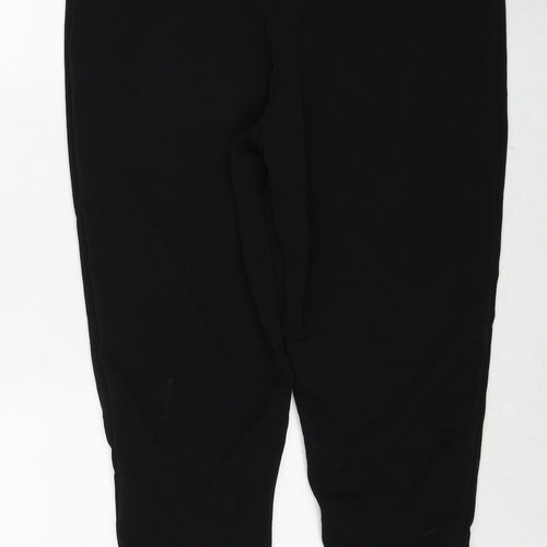 Select Womens Black Polyester Cropped Trousers Size 18 Regular