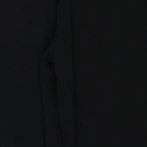 Select Womens Black Polyester Cropped Trousers Size 18 Regular