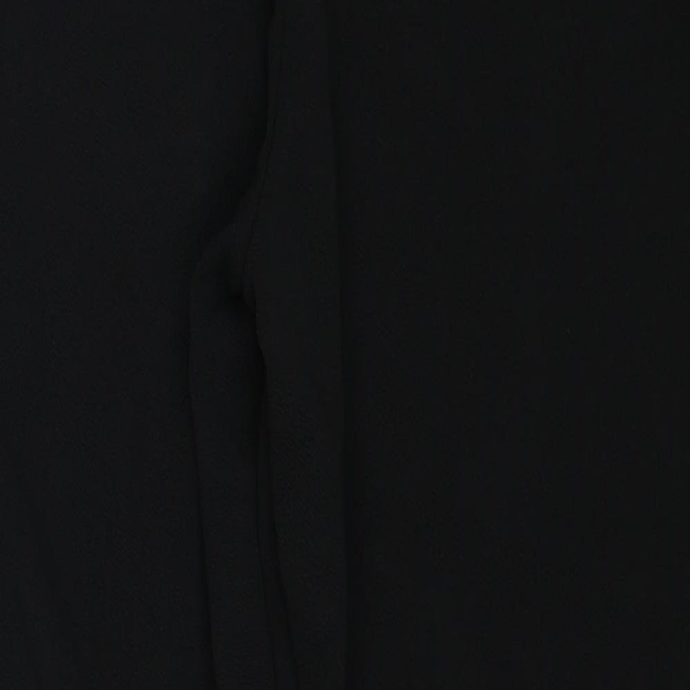 Select Womens Black Polyester Cropped Trousers Size 18 Regular