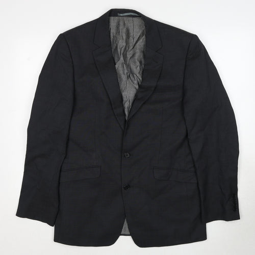 NEXT Mens Grey Wool Jacket Suit Jacket Size 38 Regular