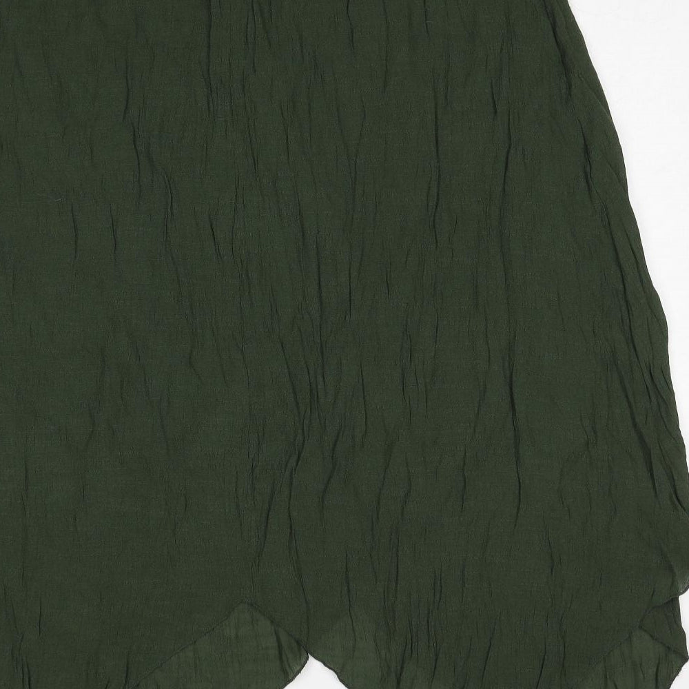 Klass Womens Green Viscose Swing Skirt Size 16 - Belt included