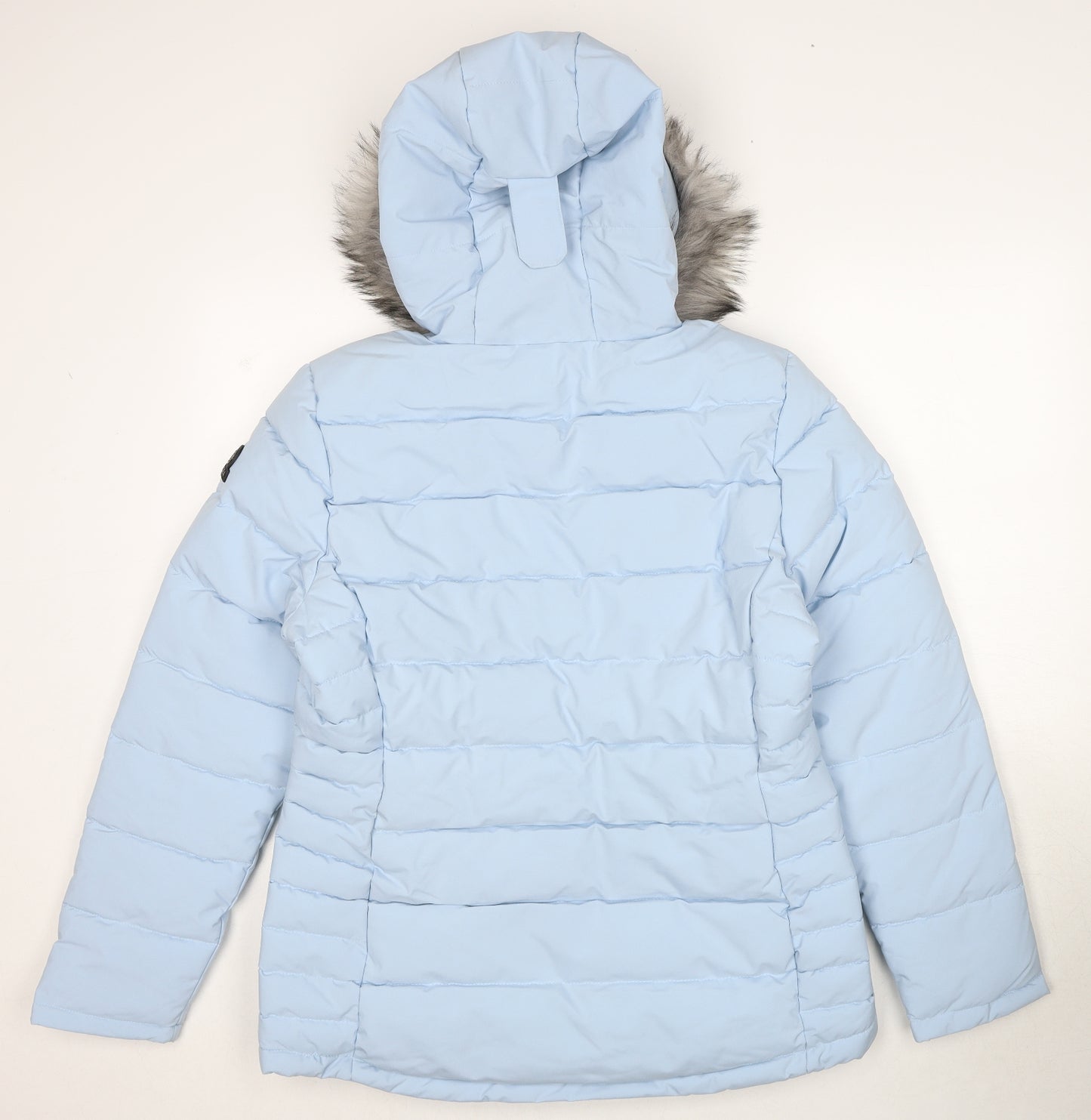 TOG24 Womens Blue Puffer Jacket Jacket Size 12 Zip