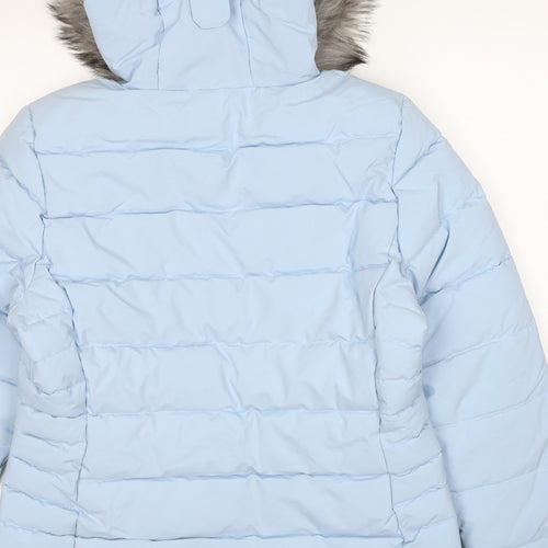 TOG24 Womens Blue Puffer Jacket Jacket Size 12 Zip
