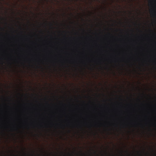 Marks and Spencer Mens Brown Round Neck Polyester Pullover Jumper Size L Long Sleeve