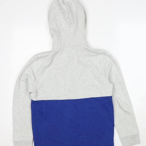 Gap Boys Grey Cotton Full Zip Hoodie Size 12 Years