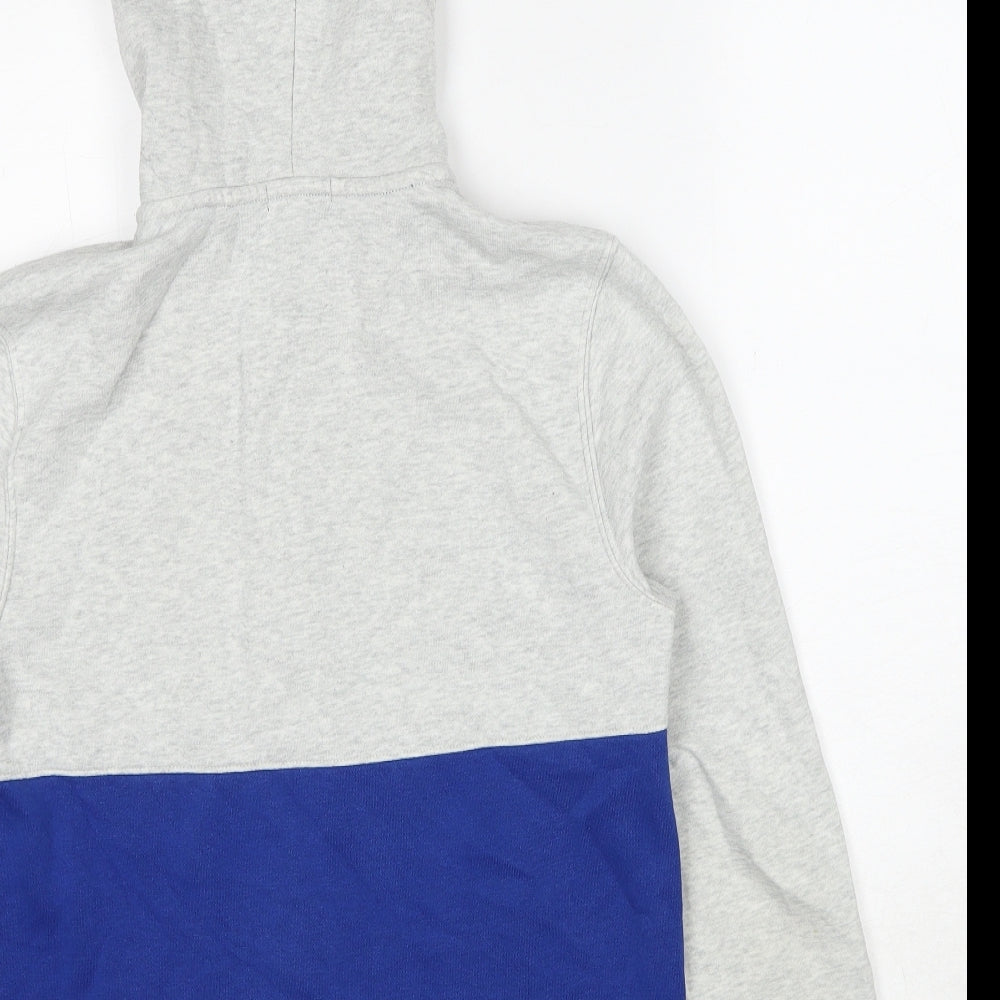 Gap Boys Grey Cotton Full Zip Hoodie Size 12 Years