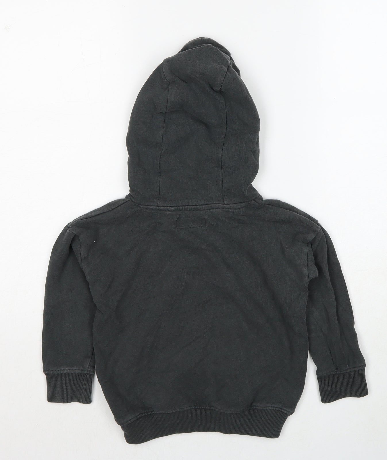 NEXT Boys Grey Cotton Pullover Hoodie Size 4-5 Years Pullover