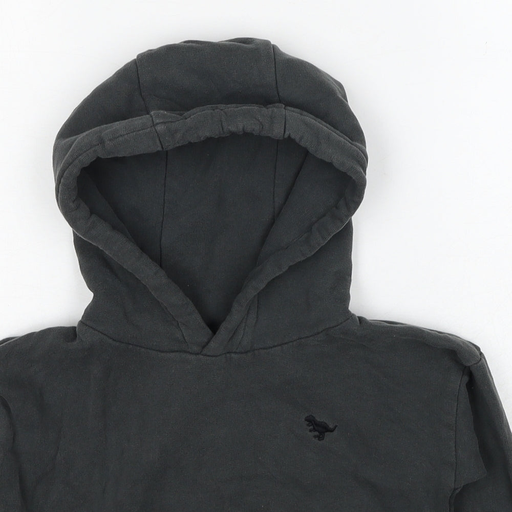 NEXT Boys Grey Cotton Pullover Hoodie Size 4-5 Years Pullover