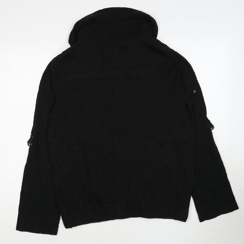 NEXT Womens Black Cotton Jacket Size 14 Zip