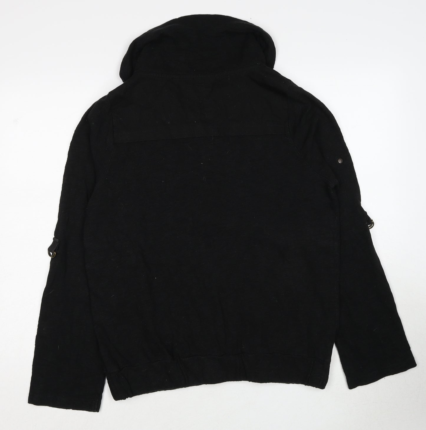 NEXT Womens Black Cotton Jacket Size 14 Zip