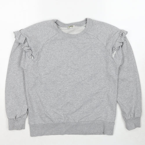 KENZO Girls Grey Cotton Pullover Sweatshirt Size 14 Years Pullover