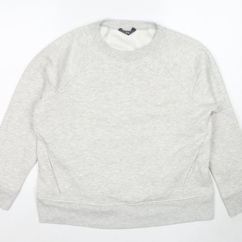 Good Move Womens Grey Cotton Pullover Sweatshirt Size 14 Pullover