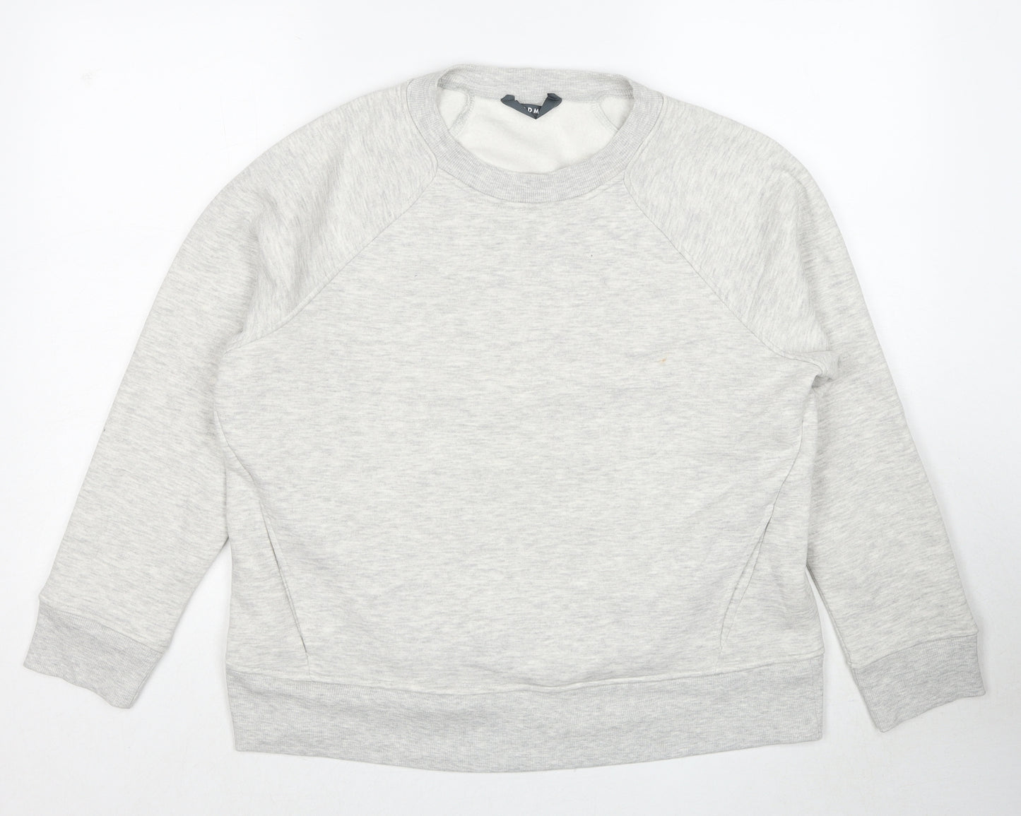 Good Move Womens Grey Cotton Pullover Sweatshirt Size 14 Pullover