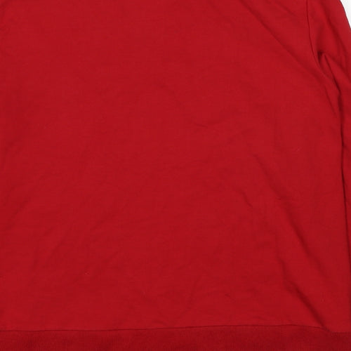 NEXT Womens Red Cotton Full Zip Sweatshirt Size 16 Zip