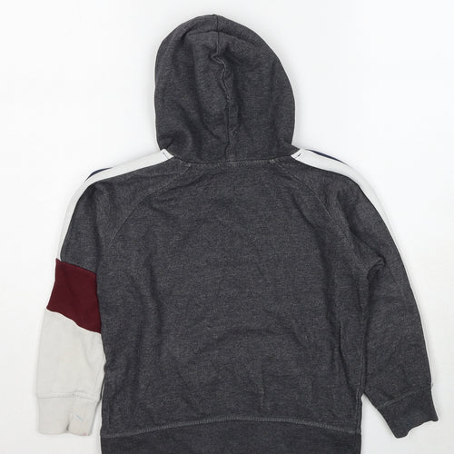 Zara Boys Grey Cotton Pullover Hoodie Size 7 Years Pullover - States Forever