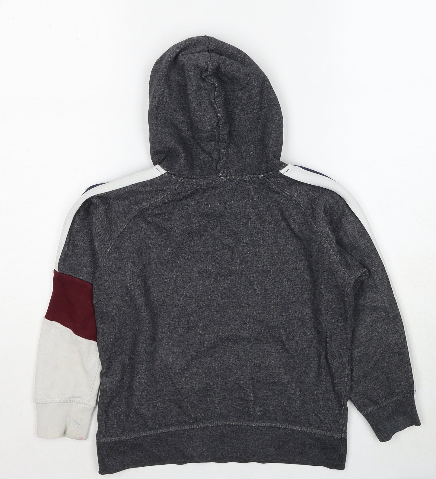 Zara Boys Grey Cotton Pullover Hoodie Size 7 Years Pullover - States Forever