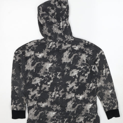NEXT Boys Grey Geometric Polyester Pullover Hoodie Size 9 Years Pullover