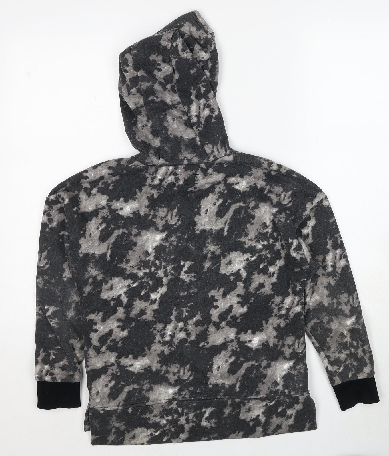 NEXT Boys Grey Geometric Polyester Pullover Hoodie Size 9 Years Pullover
