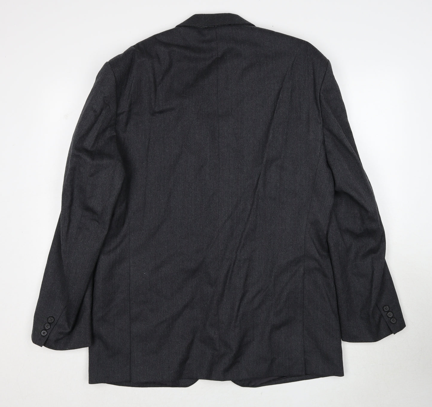 The Label Mens Grey Wool Jacket Suit Jacket Size 42 Regular