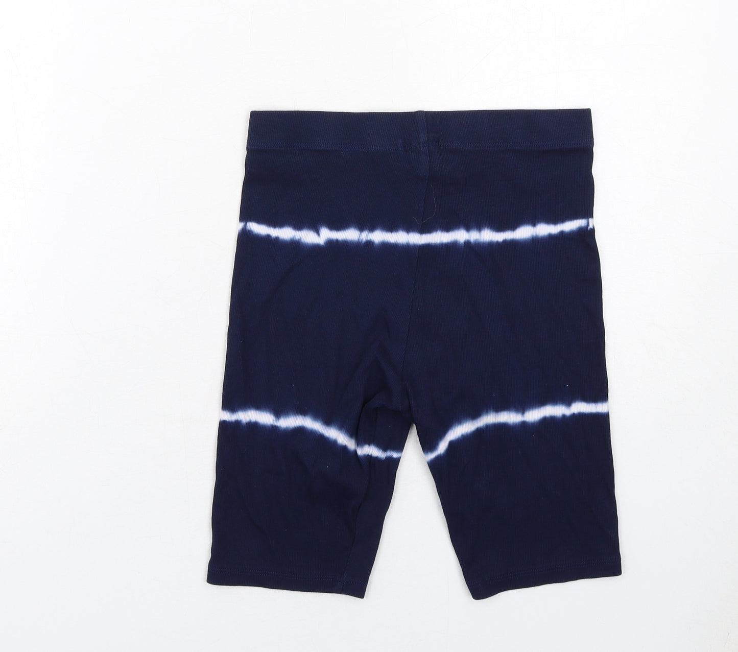 NEXT Girls Blue Cotton Sweat Shorts Size 12 Years Regular - Tie-dye