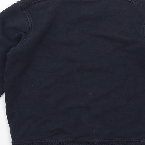 Marks and Spencer Boys Blue Cotton Pullover Sweatshirt Size 9-10 Years Pullover