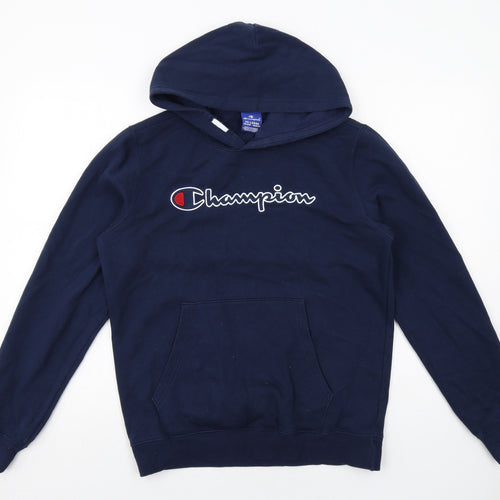 Champion Boys Blue Cotton Pullover Sweatshirt Size 15-16 Years Pullover