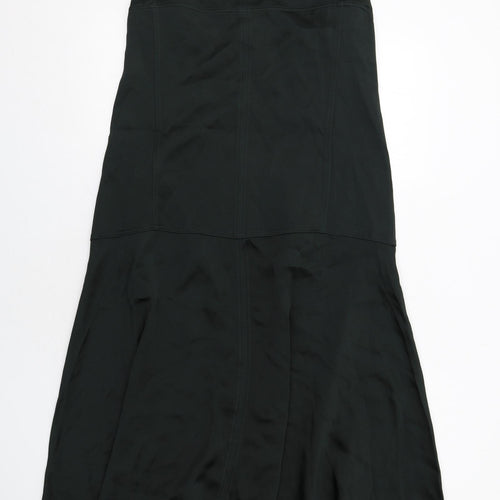 Zara Womens Green Polyester Maxi Size L Square Neck Zip